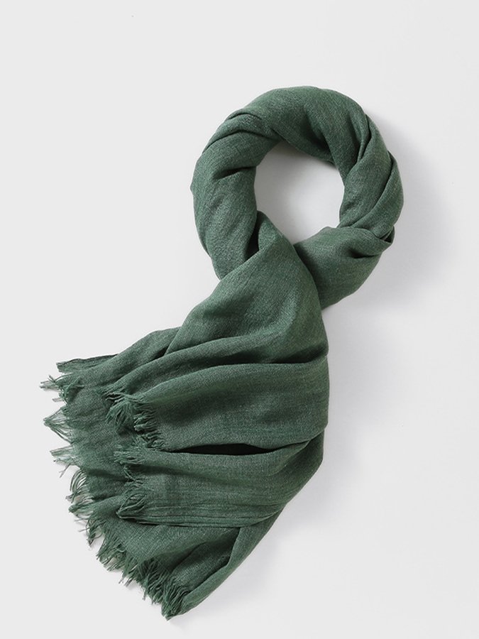 Airrys™ Women's Pure Color Cotton Linen Scarf Shawl