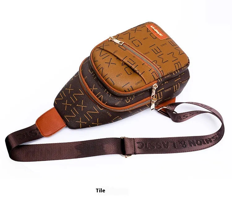 Women's Chest Bag Fashion Letters New Printed Crossbody Bag