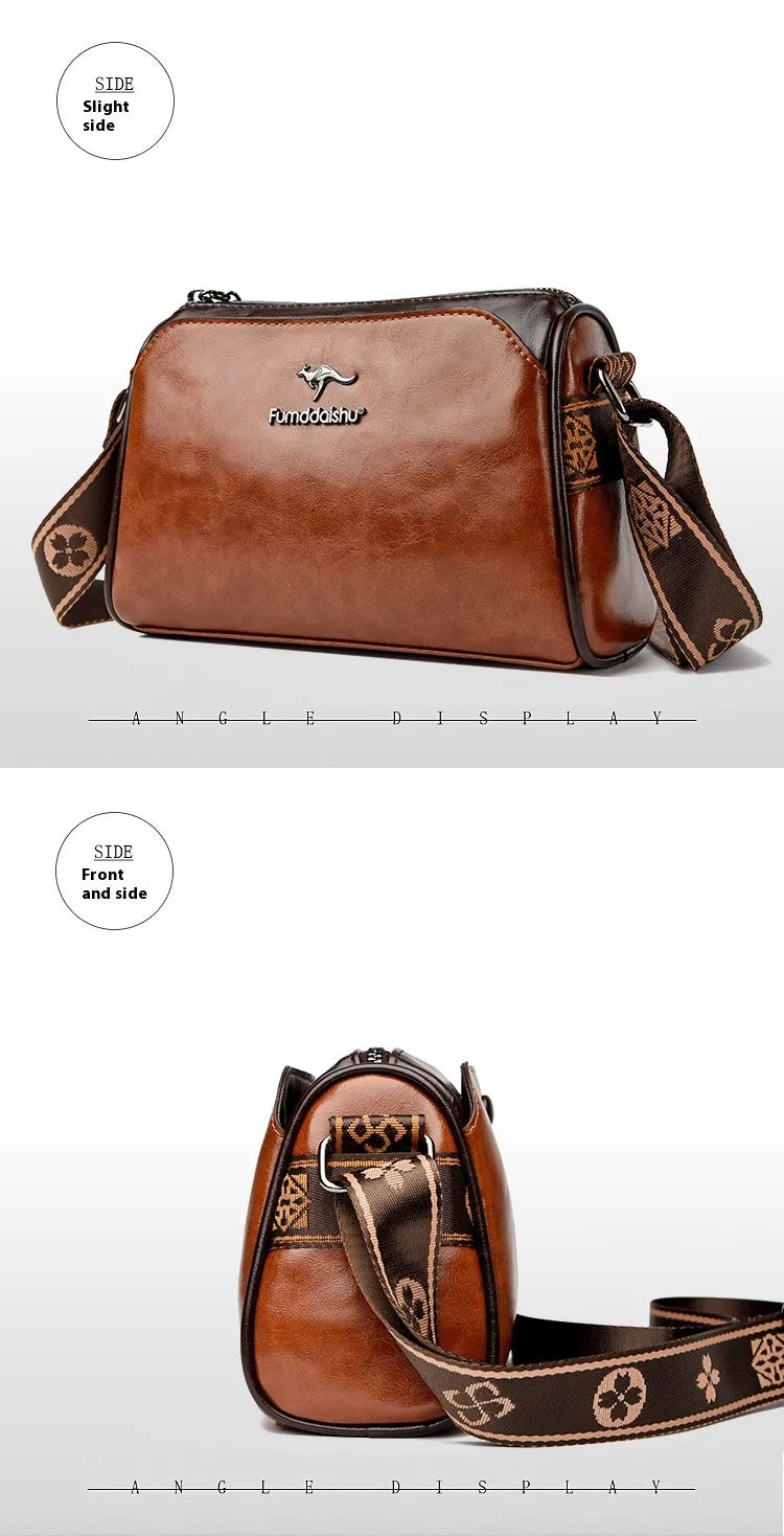 Women's Retro Double-sided Pillow Shoulder Messenger Bag