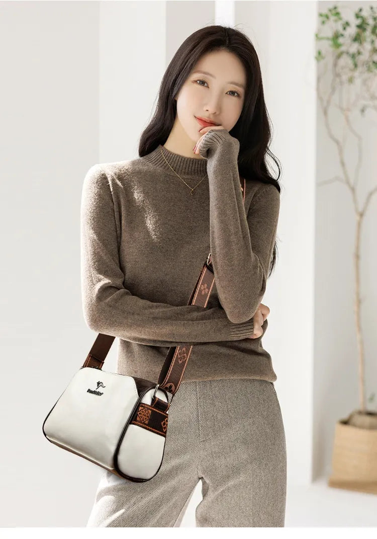 Women's Retro Double-sided Pillow Shoulder Messenger Bag