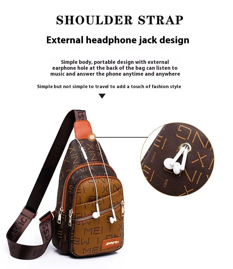 Women's Chest Bag Fashion Letters New Printed Crossbody Bag