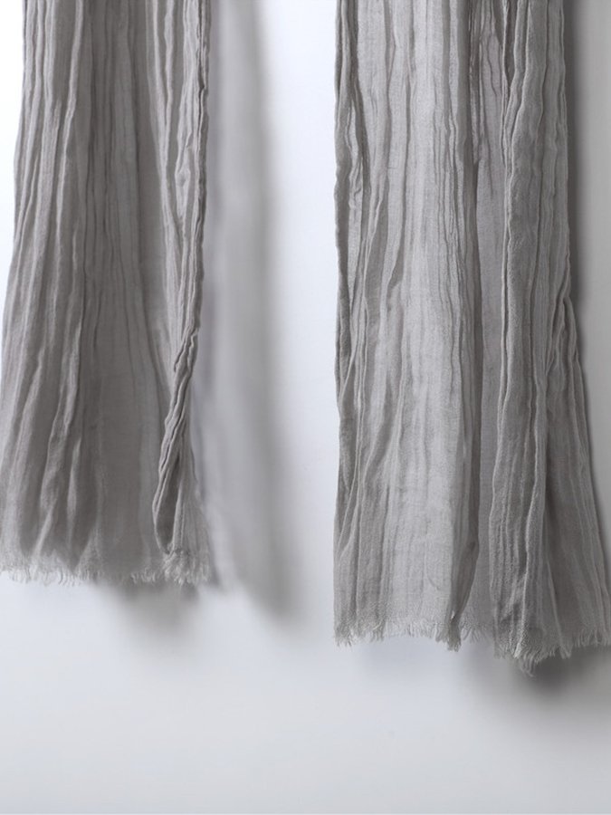 Airrys™ Women's Washed Crinkled Cotton And Linen Scarf