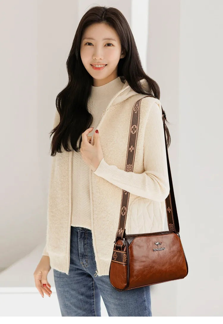 Women's Retro Double-sided Pillow Shoulder Messenger Bag