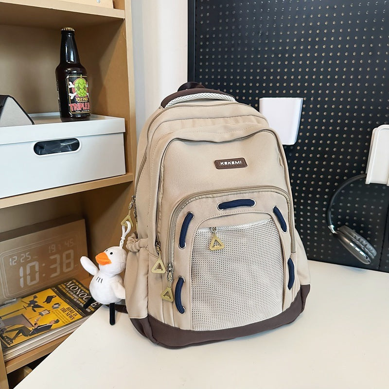 Schoolbag Female Fresh Primary And Secondary School Student Backpack Large Capacity Couple Casual Travel Bag