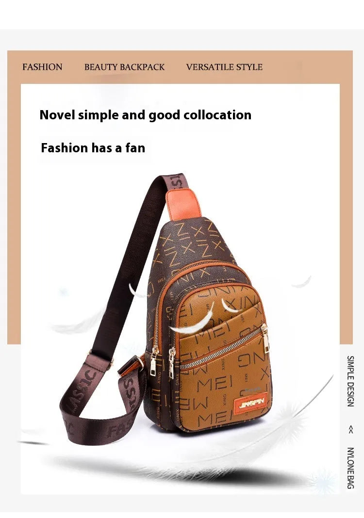 Women's Chest Bag Fashion Letters New Printed Crossbody Bag