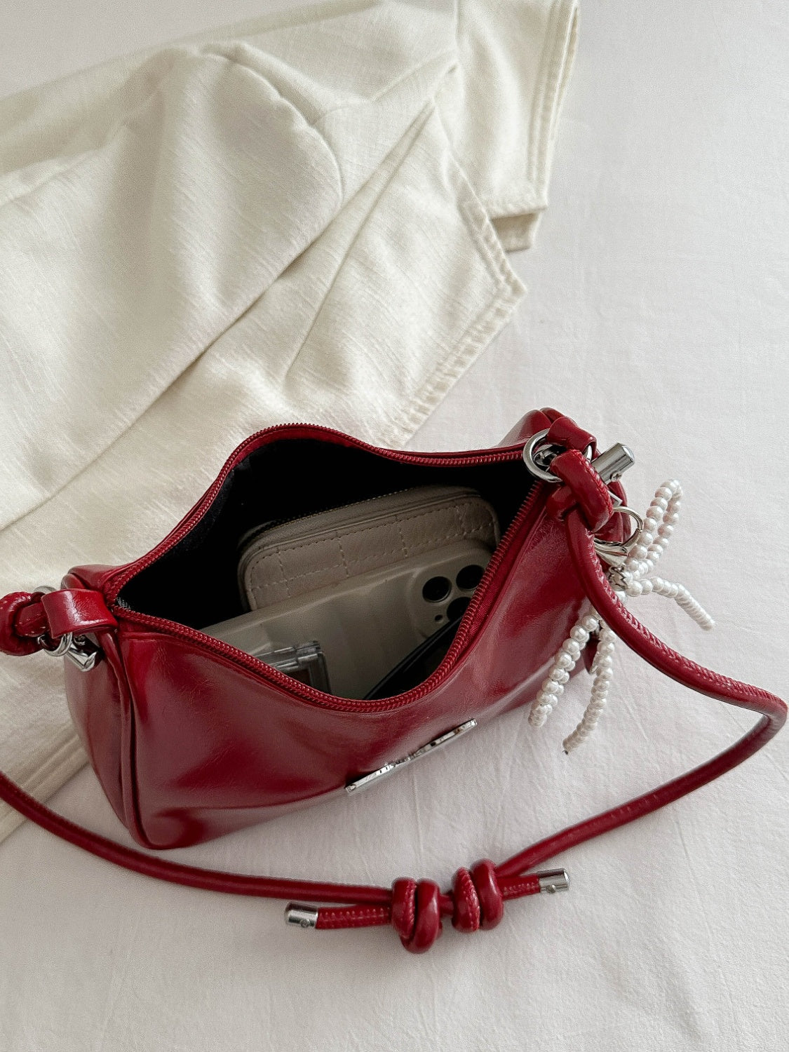 Butterfly PU Leather Shoulder Bag