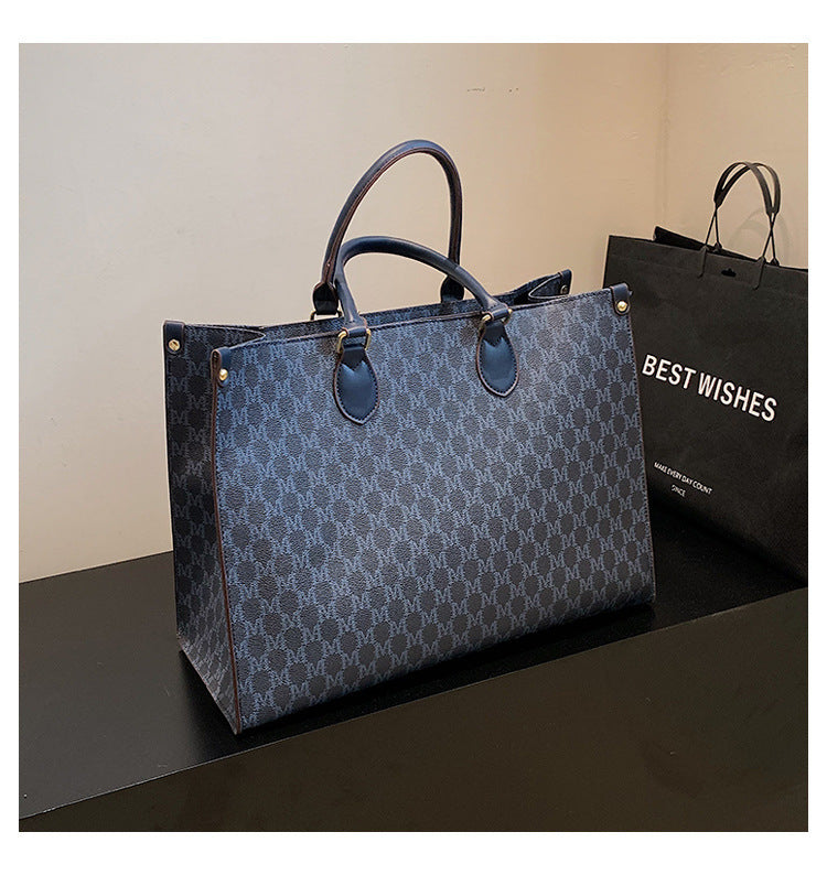 Large Capacity Retro Single Shoulder Tote Bag For Women