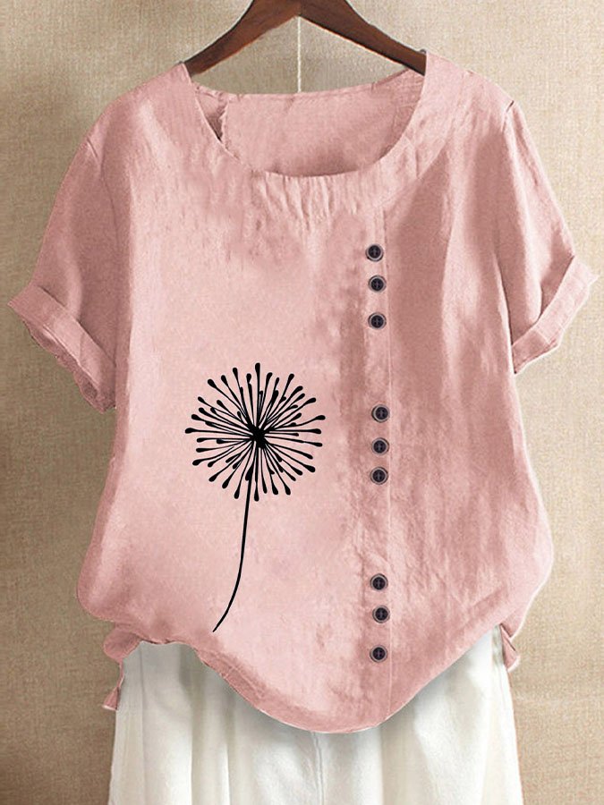 Airrys™ Fashion Print Short Sleeve Top