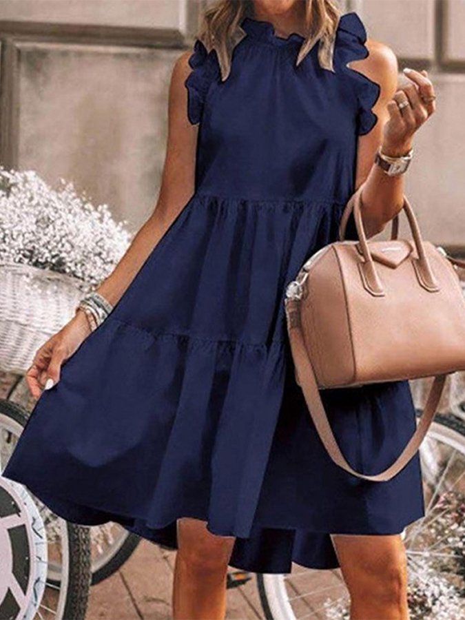 Airrys™ Women's Big Hem Ruffle Holiday A-Line Dress