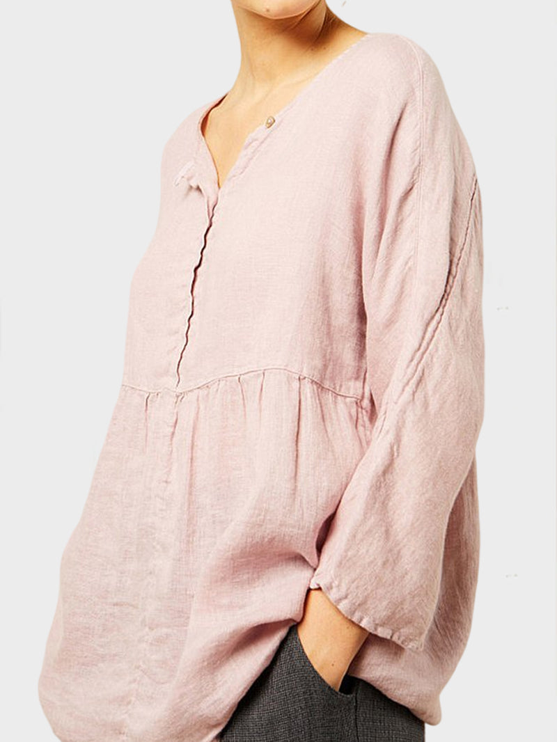 Solid Casual Long Sleeve Blouse