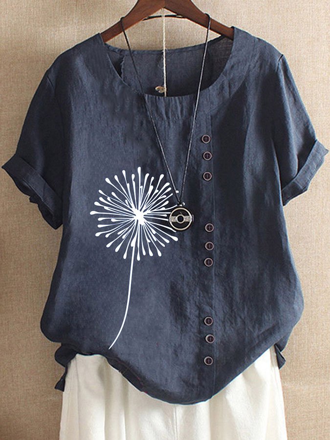 Airrys™ Fashion Print Short Sleeve Top