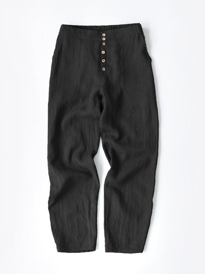 Airrys™ Solid Color Casual Mid-Length Pants