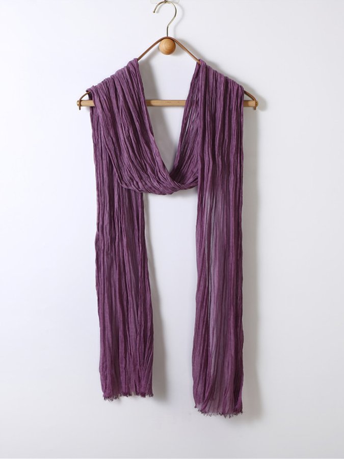 Airrys™ Women's Washed Crinkled Cotton And Linen Scarf