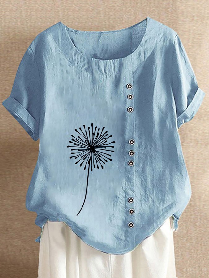 Airrys™ Fashion Print Short Sleeve Top