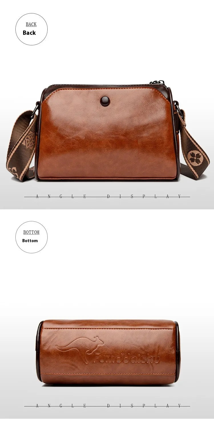 Women's Retro Double-sided Pillow Shoulder Messenger Bag