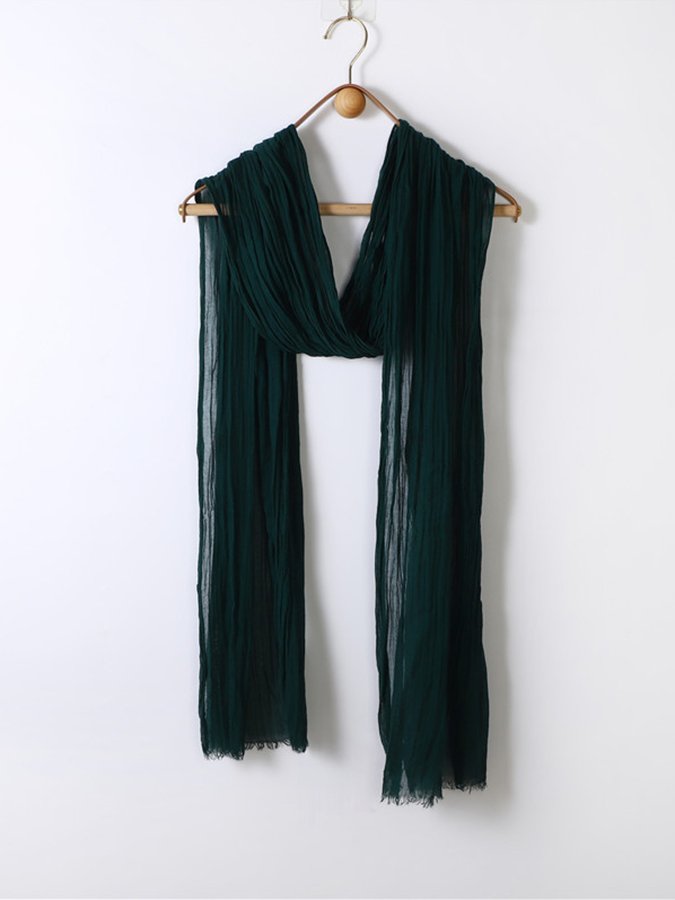 Airrys™ Women's Washed Crinkled Cotton And Linen Scarf