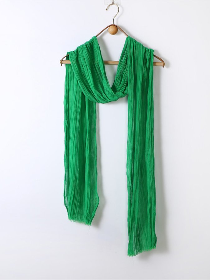 Airrys™ Women's Washed Crinkled Cotton And Linen Scarf