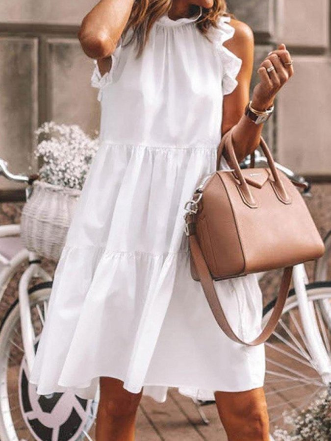 Airrys™ Women's Big Hem Ruffle Holiday A-Line Dress