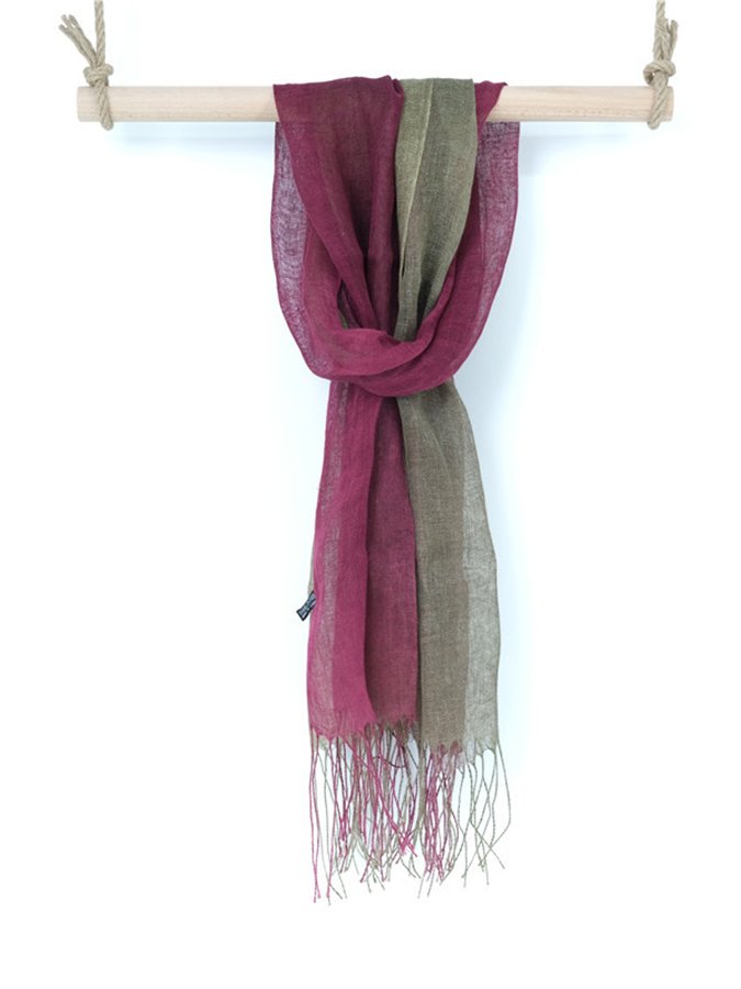 Airrys™ Women's Gradient Fringed Linen Scarf