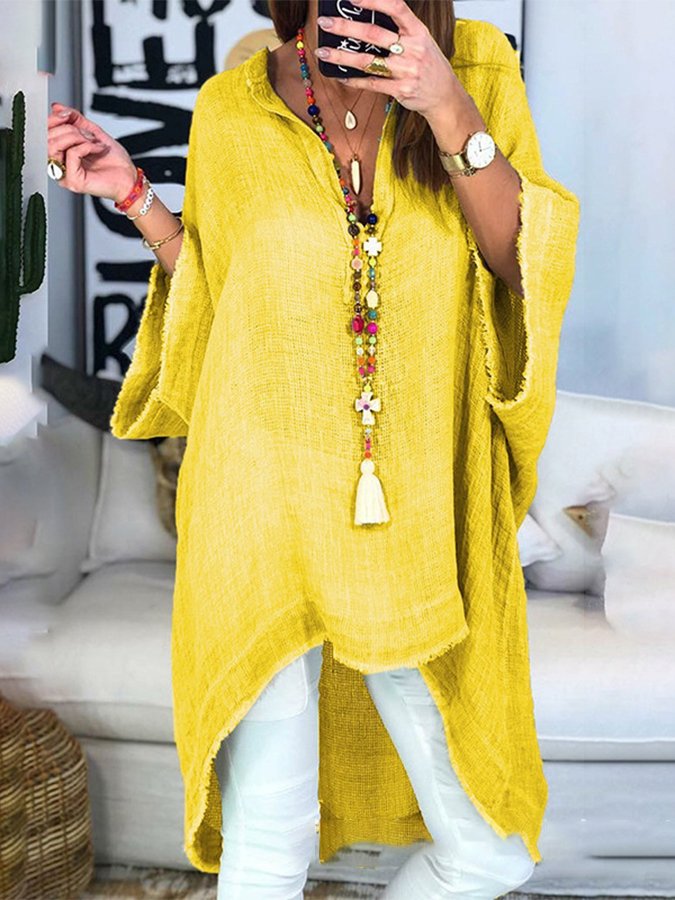 Airrys™ Women's Casual Solid V-neck Shirt