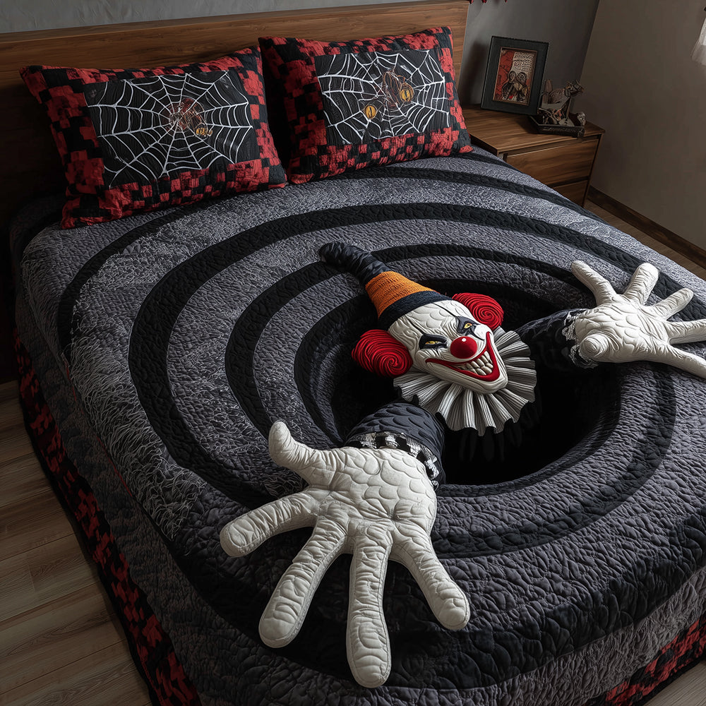 Dark Circus Quilted Bedding Set NCU0TH3194