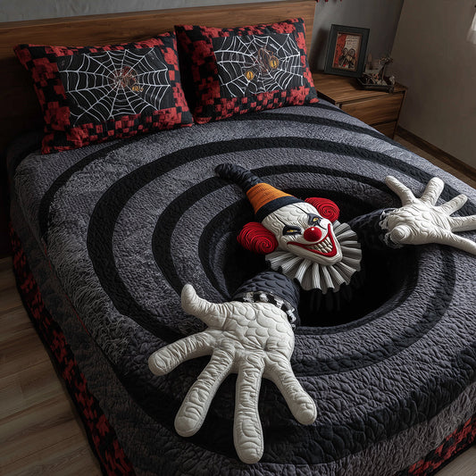 Dark Circus Quilted Bedding Set NCU0TH3194