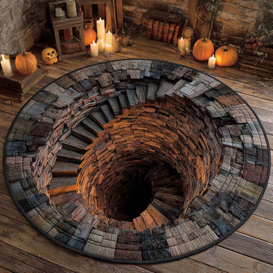 Endless Pit Quilted Round Mat NCU0XD780