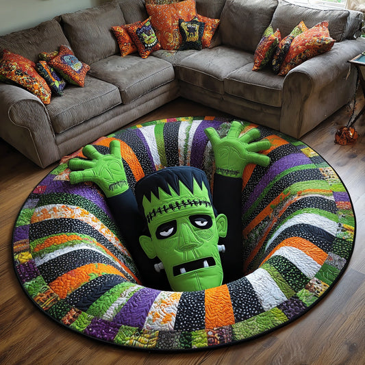 Frankenstein Rise Quilted Round Mat NCU0DV7628