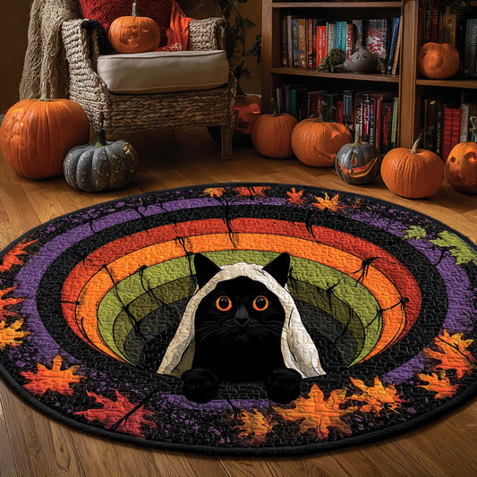 Ghost Paws Quilted Round Mat NCU0VL2877