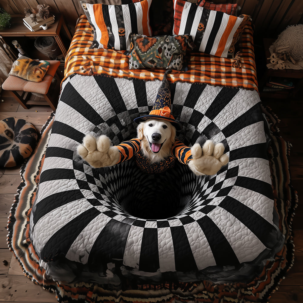 Golden Retriever Magic Quilted Bedding Set NCU0TH3261