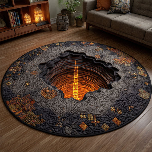 Hell Pit Quilted Round Mat NCU0TV447