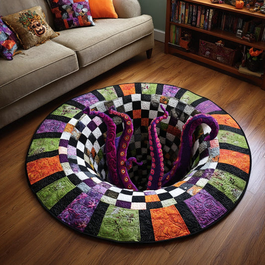 Kraken Tentacle Horror Quilted Round Mat NCU0DV7629