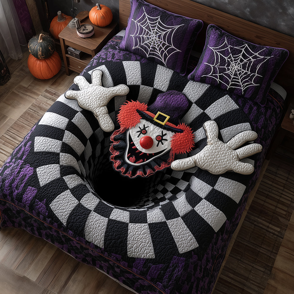 Nightmare Clown Quilted Bedding Set NCU0TH3191