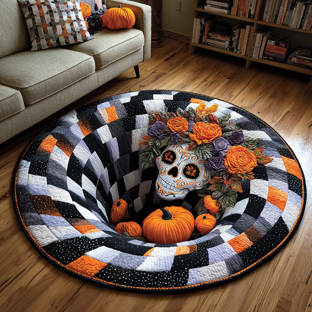 Halloween Quilted Round Mat NCU0VT240