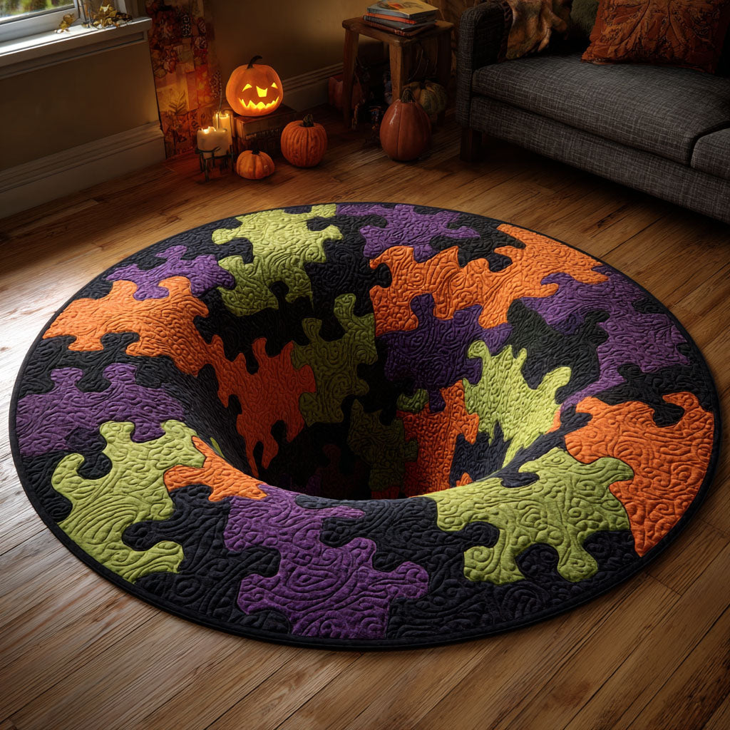 Puzzle Abyss Quilted Round Mat NCU0TV306