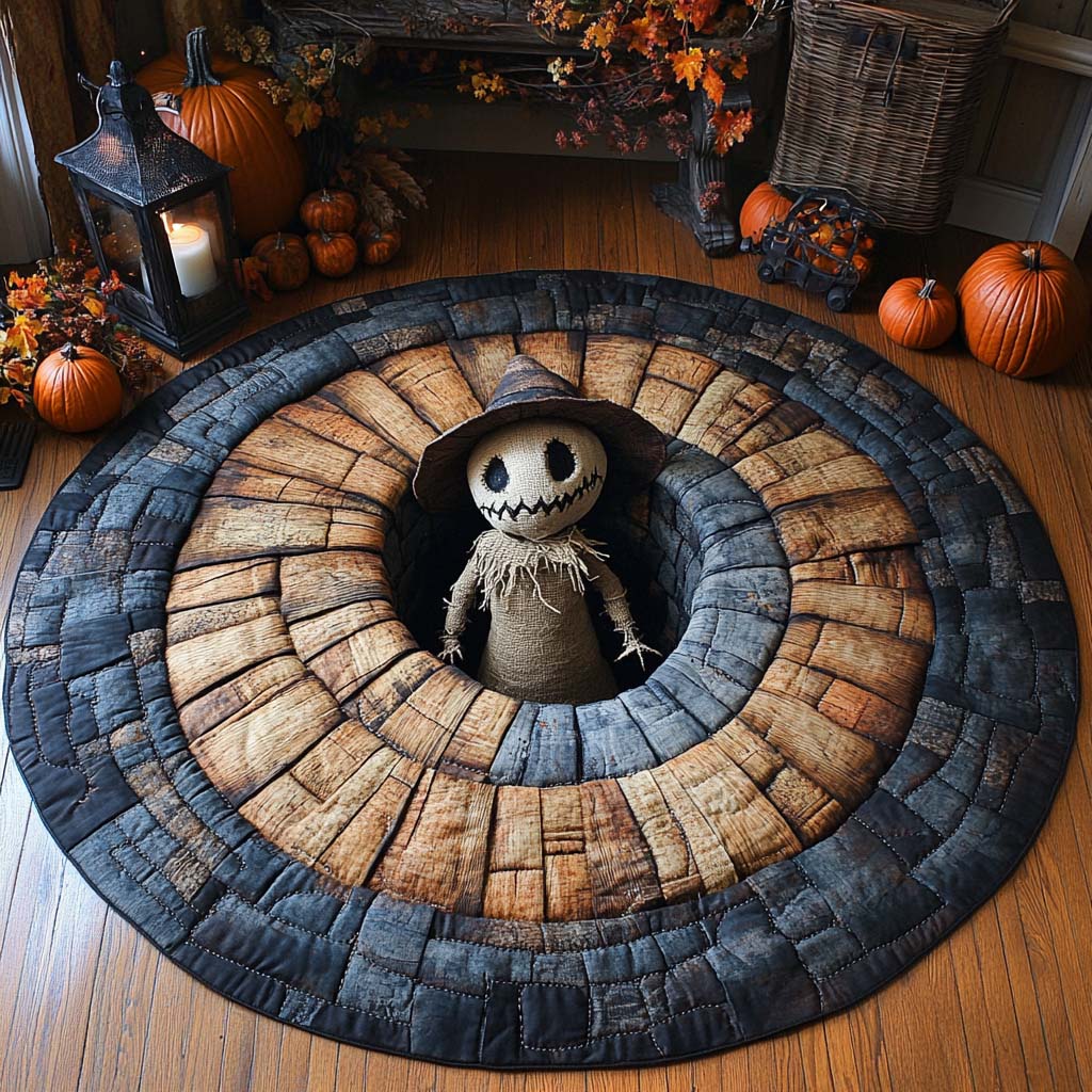 Scarecrow Hollow Quilted Round Mat NCU0XD773