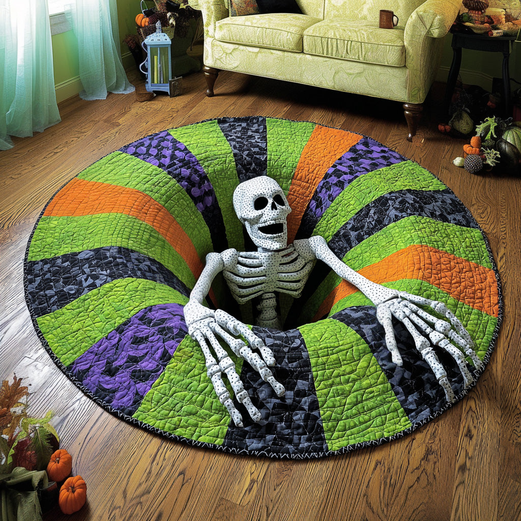 Halloween Quilted Round Mat NCU0VT240