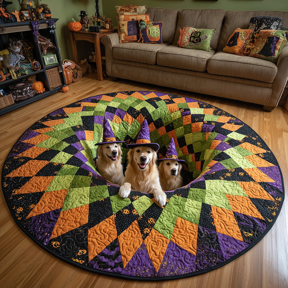 Trick Retriever Quilted Round Mat NCU0TH3249