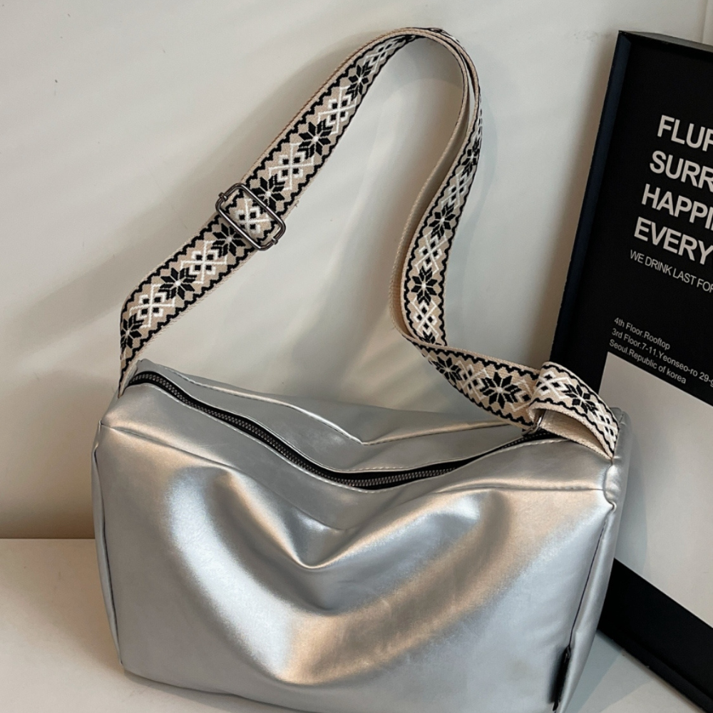 PU Leather Adjustable Strap Crossbody Bag