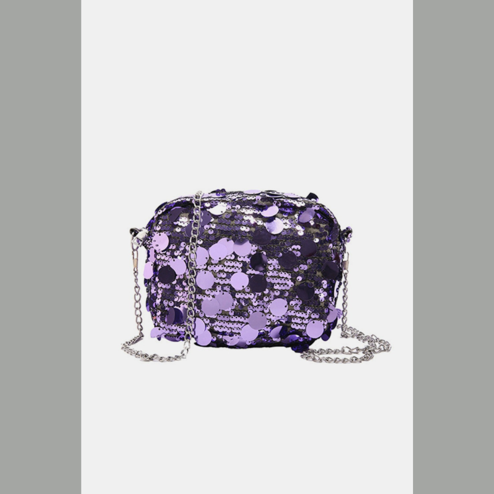 Sequin Chain Shoulder Bag