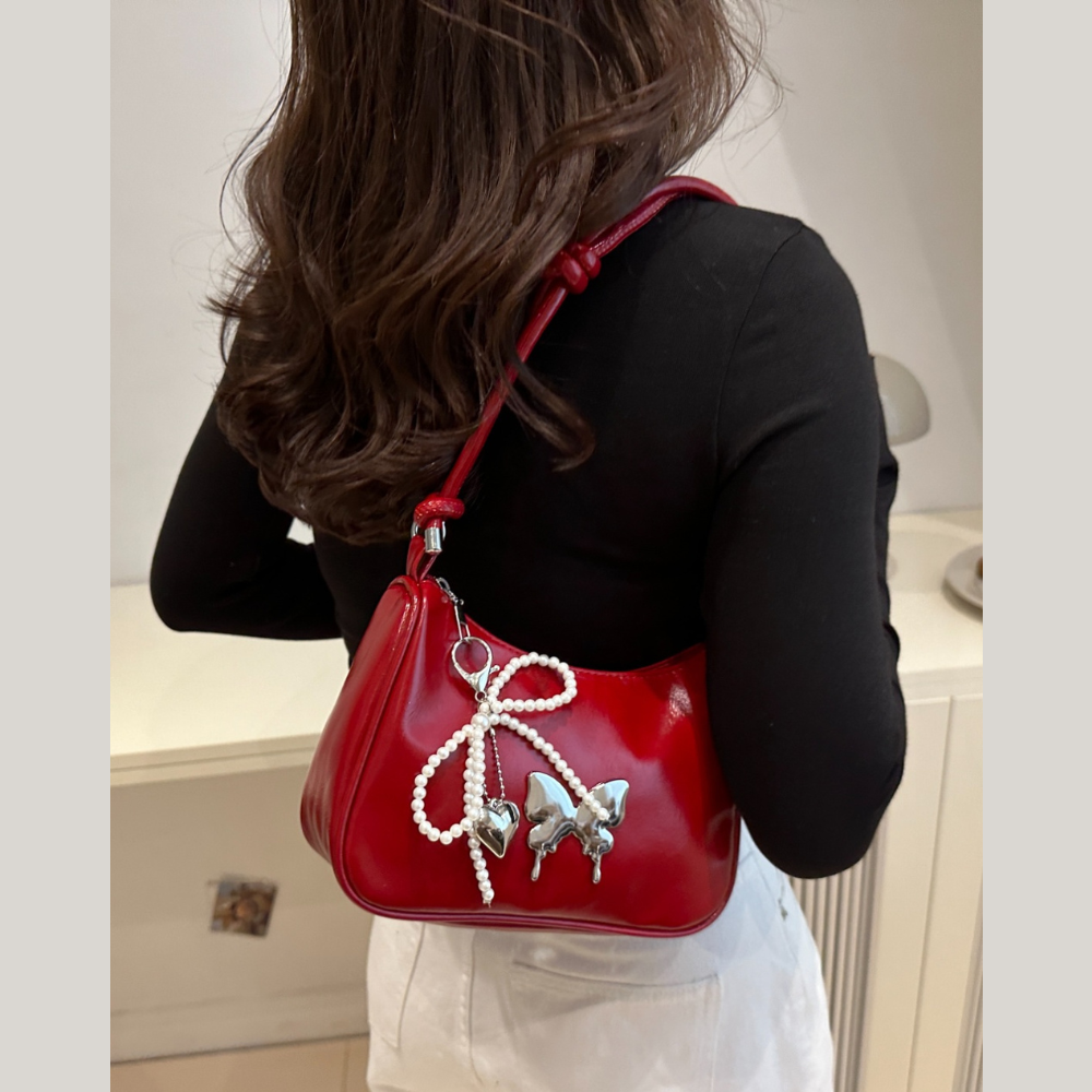 Butterfly PU Leather Shoulder Bag