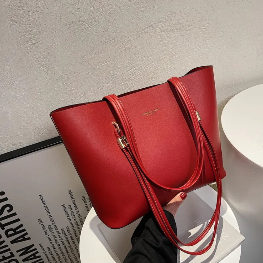 Large Capacity Solid Color Simple One Shoulder New Portable Tote Bag