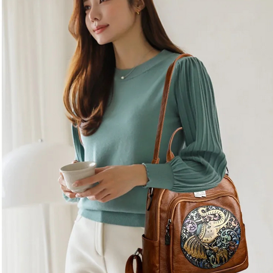 Women's Stylish And Versatile Simple All-match Travel Bag Backpack