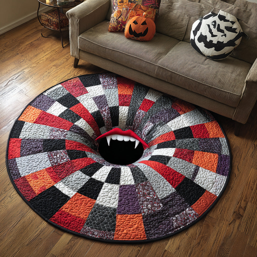Halloween Quilted Round Mat NCU0VT240