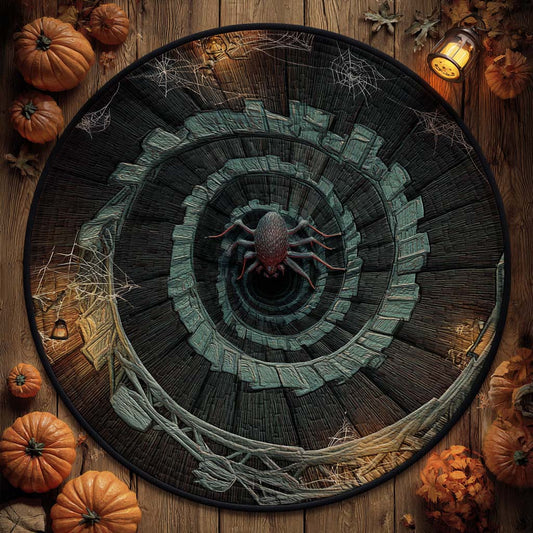 Web Abyss Quilted Round Mat NCU0XD774