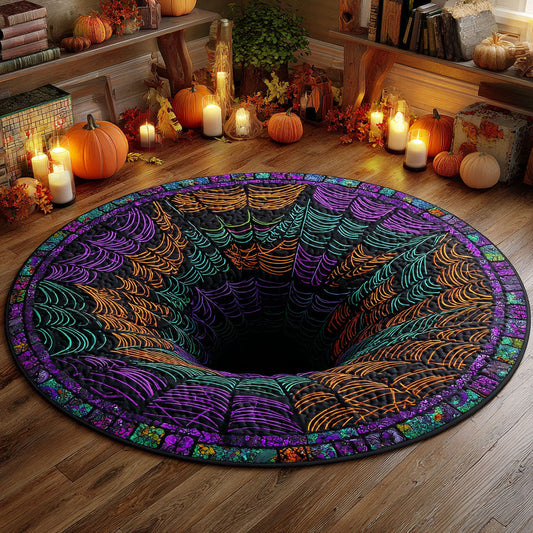 Web Of Doom Quilted Round Mat NCU0TV342
