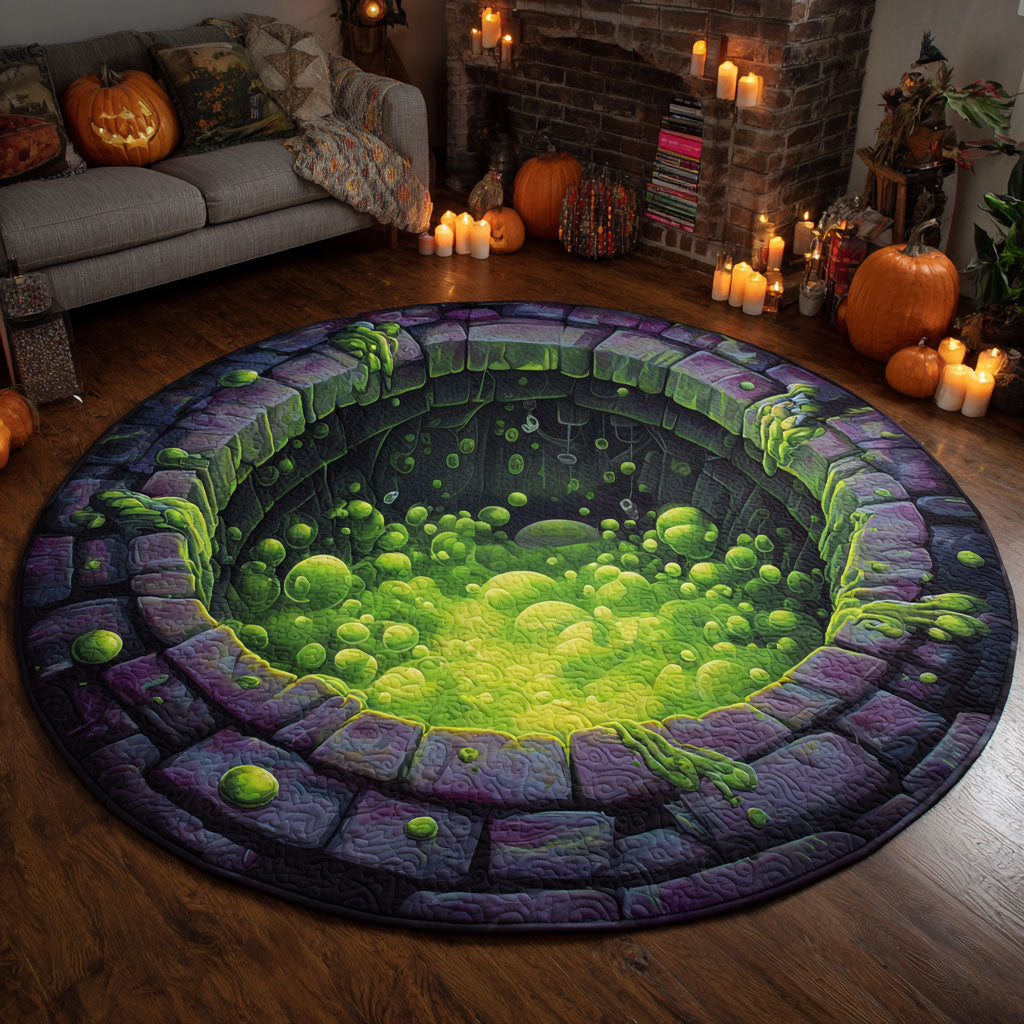 Witch Cauldron Quilted Round Mat NCU0TV452