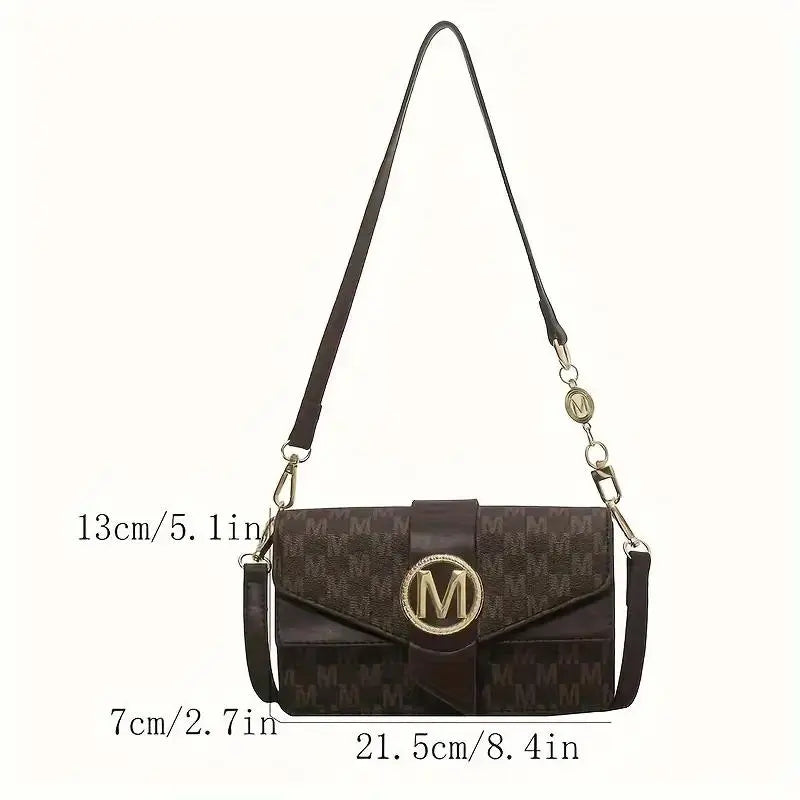 Stylish Shoulder Bag For Women, Simple PU Leather Flap Crossbody Bag, Fashionable Purse & Handbags -FREE USA SHIPPING