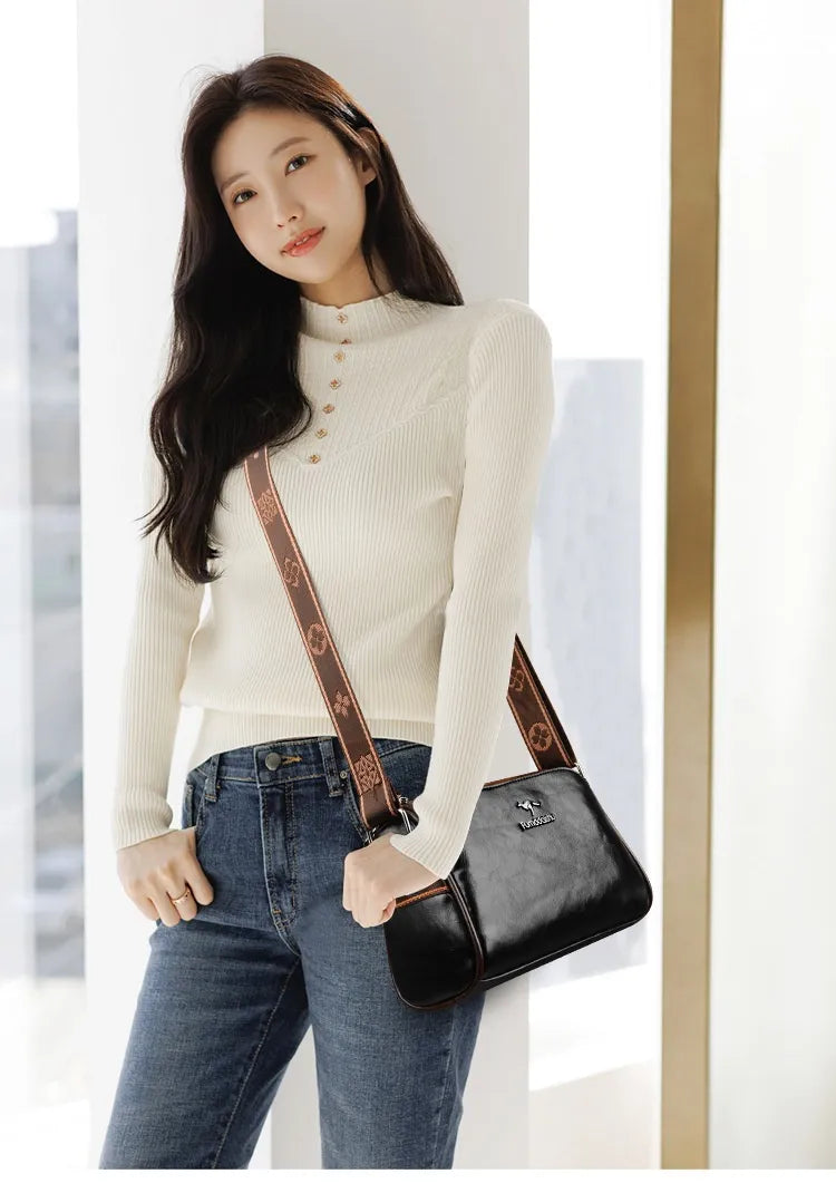 Women's Retro Double-sided Pillow Shoulder Messenger Bag