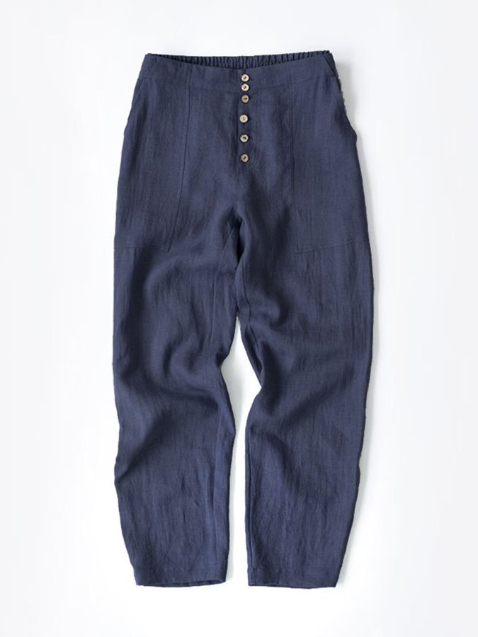 Airrys™ Solid Color Casual Mid-Length Pants